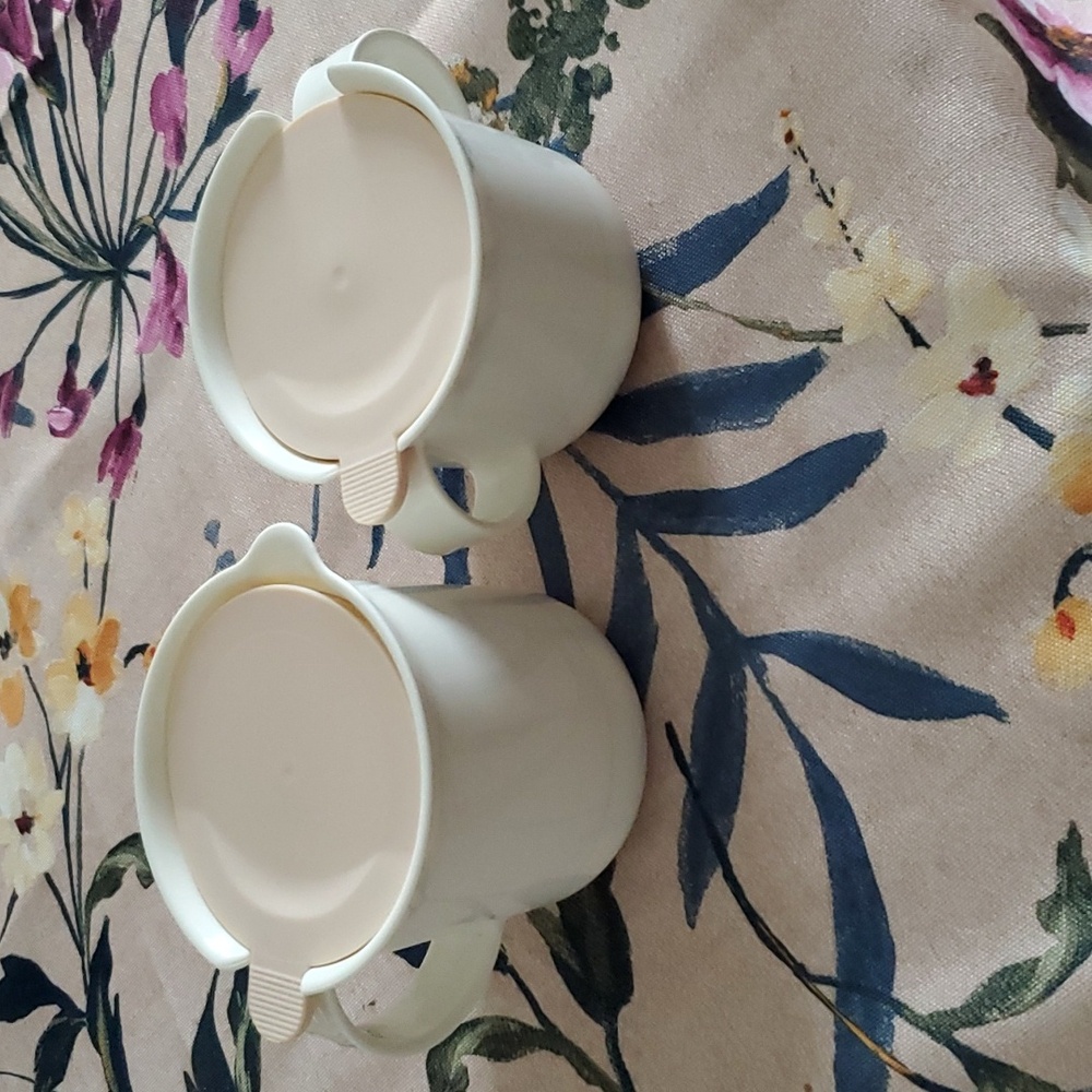 Tupperware Cream and Sugar Containers
